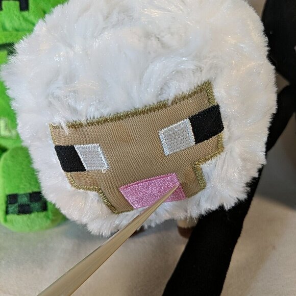 3 Minecraft Plush Lot Stuffed Toy Bunny Creeper Enderman Sheep Animal Mojang - Picture 4 of 11